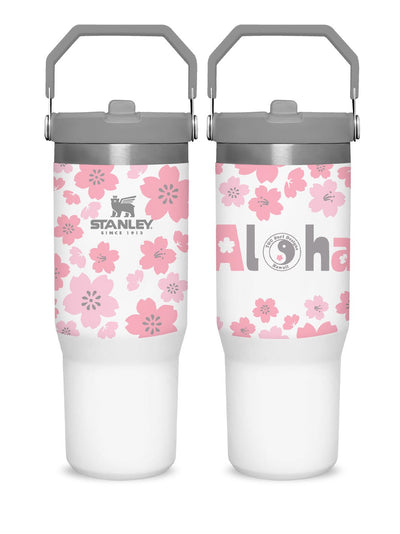 T&C Surf Designs T&C Surf 30 oz Cute Sakura Stanley The IcefIow™ Flip Straw Tumbler, Polar