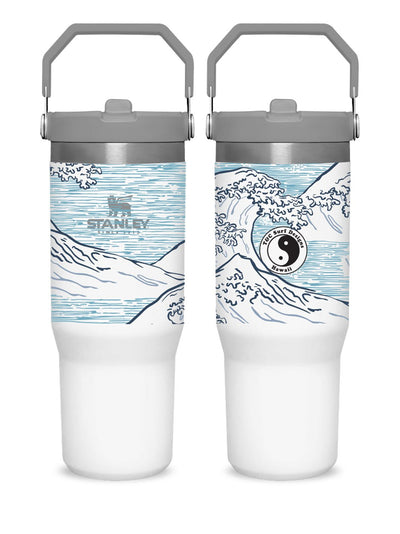 T&C Surf Designs T&C Surf 30 oz Stoked Hokusai Stanley The IcefIow™ Flip Straw Tumbler, Polar