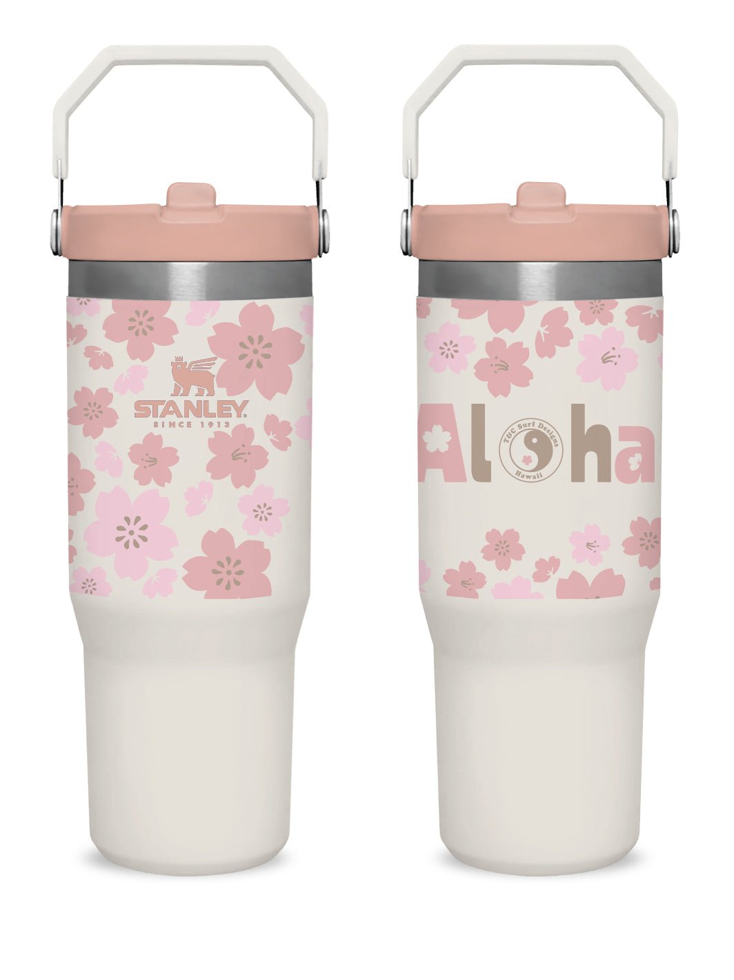 T&C Surf 30 oz Cute Sakura Stanley The IcefIow™ Flip Straw Tumbler - T&C Surf Designs