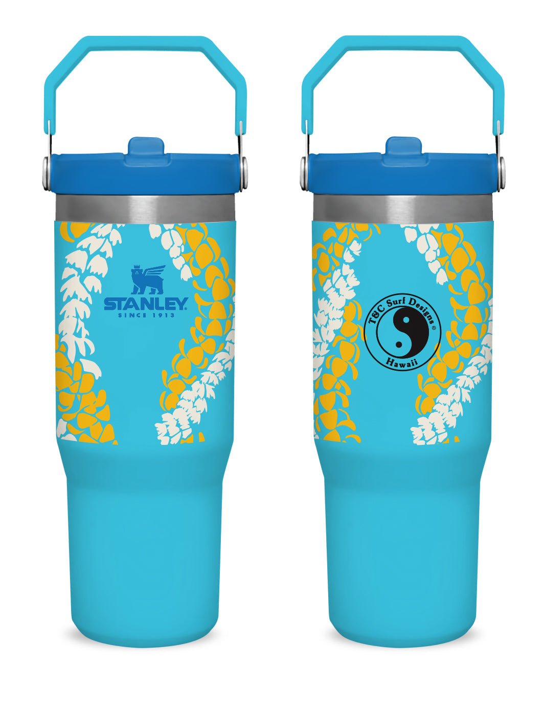 T&C Surf Designs T&C Surf 30 oz Lei'd Back Stanley The IcefIow™ Flip Straw Tumbler, Splash