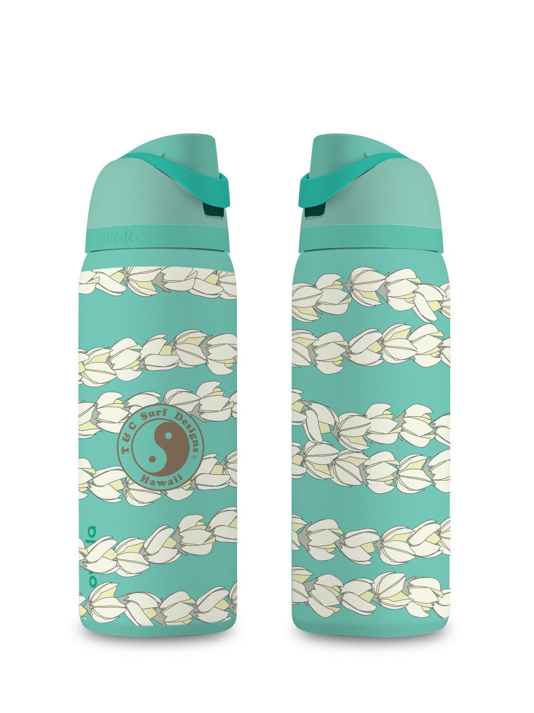 T&C Surf 32 oz Pikake Pearl Owala - T&C Surf Designs