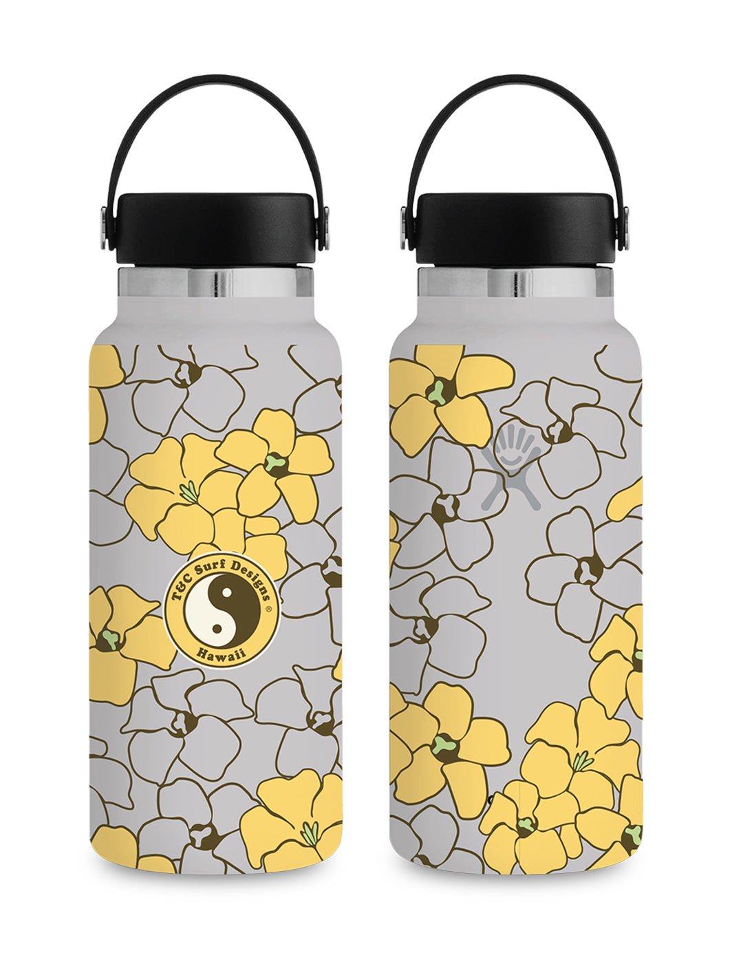 T&C Surf Designs T&C Surf 32 oz All Ova Puakenikeni Hydro Flask, Birch