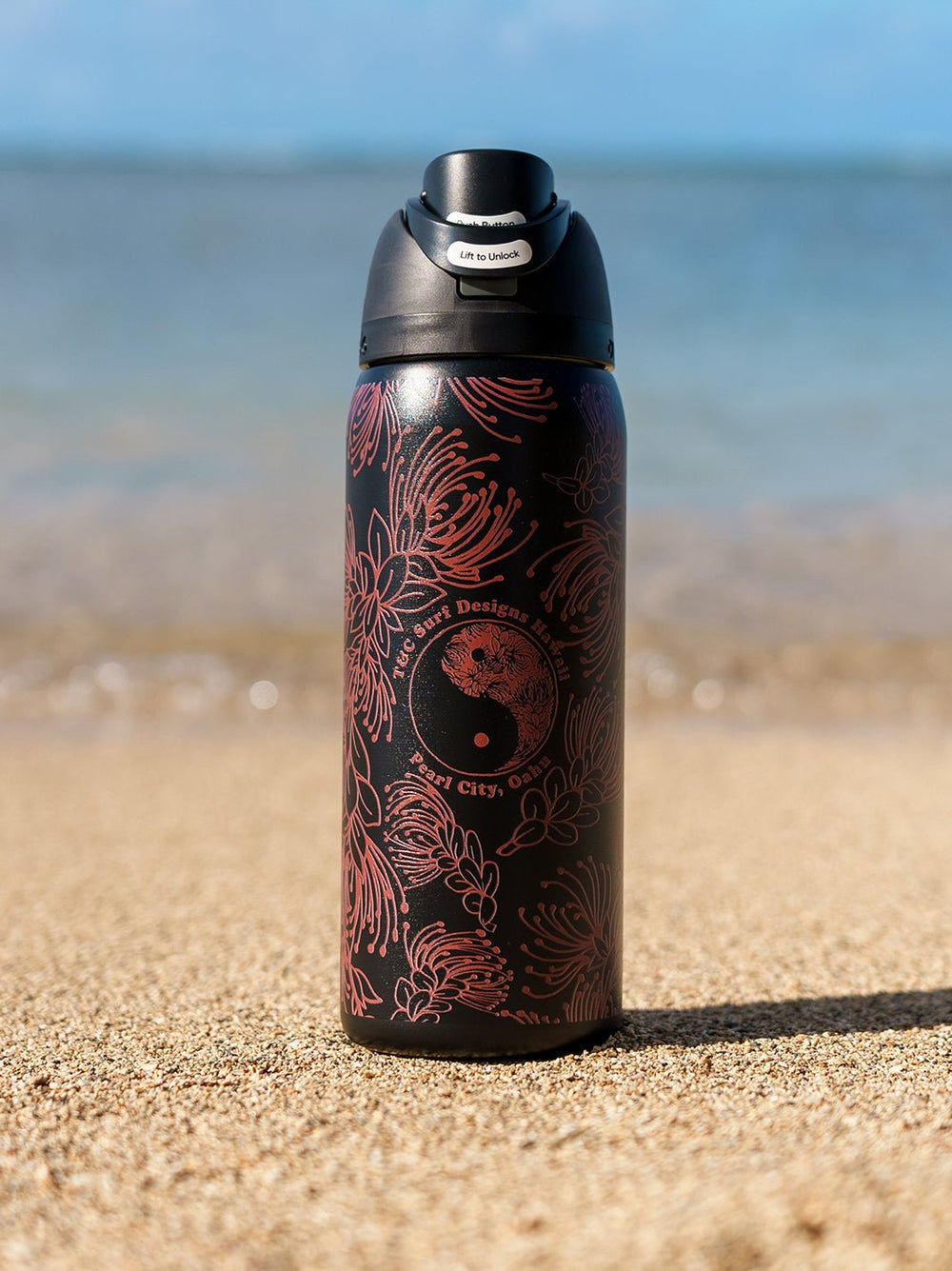 T&C Surf 32 oz Ohia Outline Owala - T&C Surf Designs