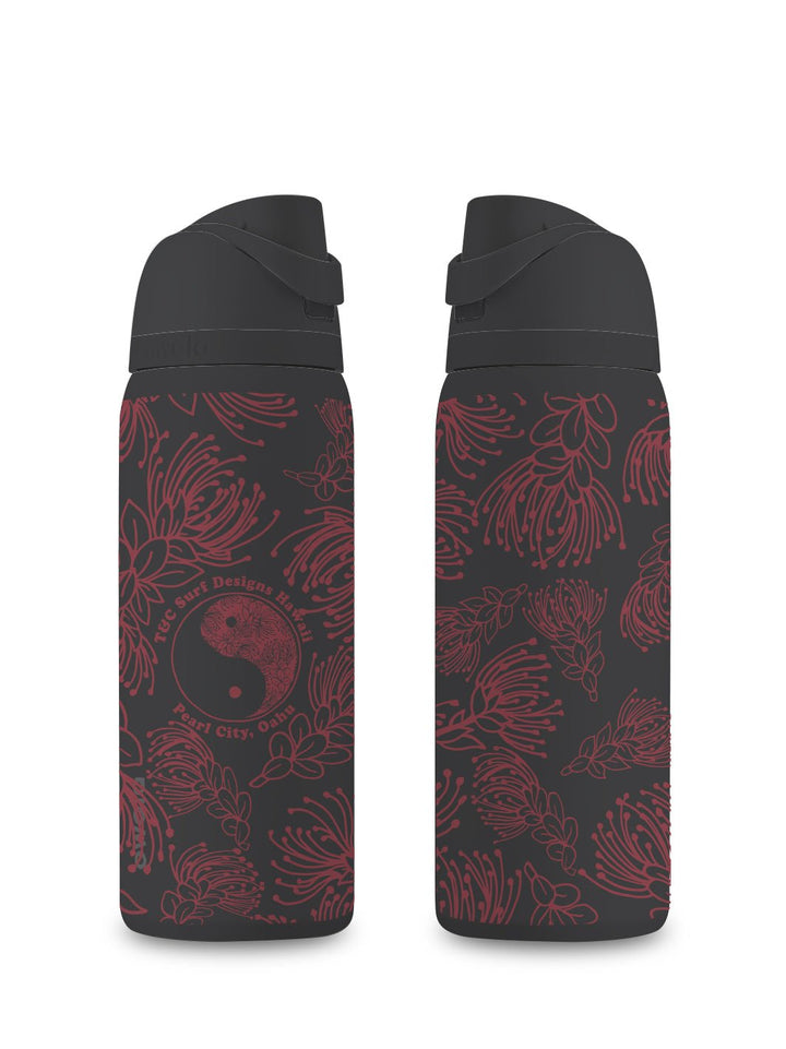 T&C Surf Designs T&C Surf 32 oz Ohia Outline Owala, Black