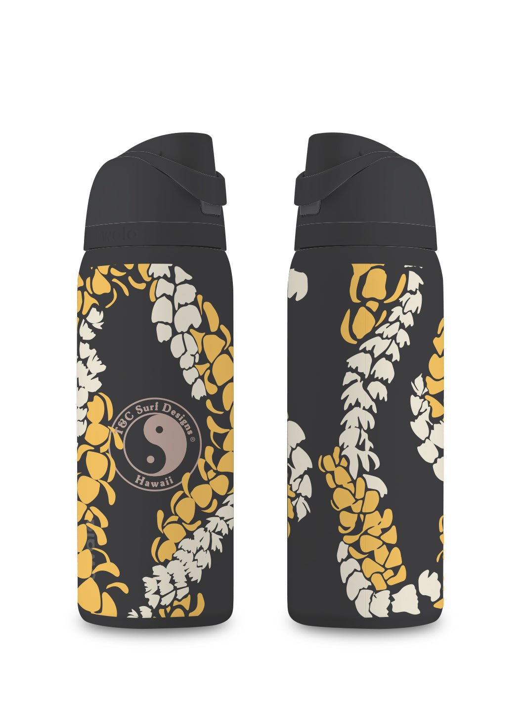 T&C Surf Designs T&C Surf 32 oz Lei'd Back Owala, Black