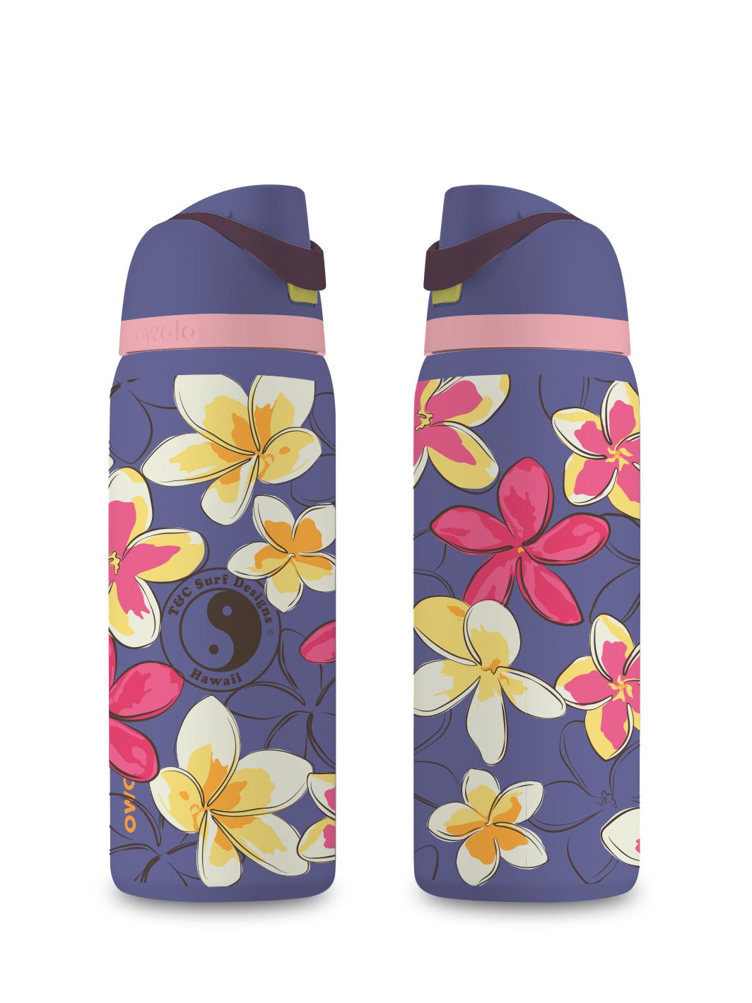 T&C Surf 32 oz Pua Melia Owala - T&C Surf Designs