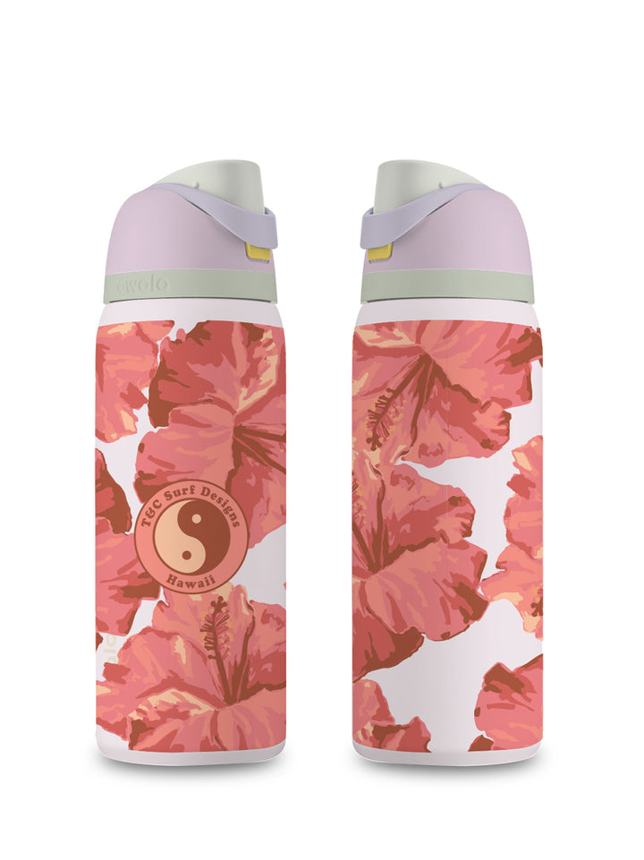 T&C Surf 32 oz Watercolor Hibiscus Owala