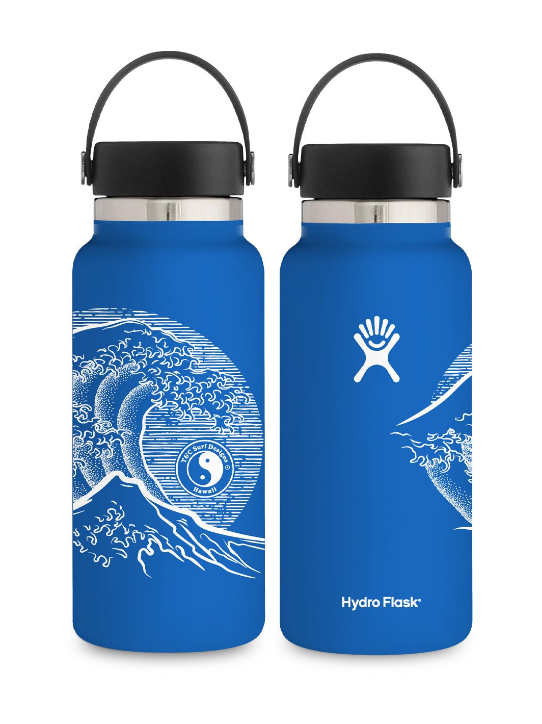 T&C Surf Designs T&C Surf 32 oz Stoked Hokusai Hydro Flask, Cascade
