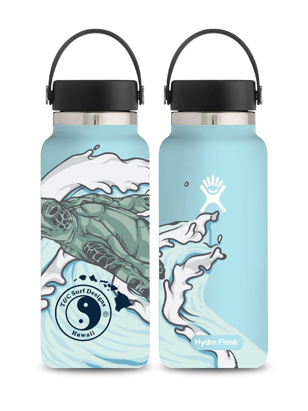 T&C Surf Designs T&C Surf 32 oz Mālama Honu Hydro Flask, Dew