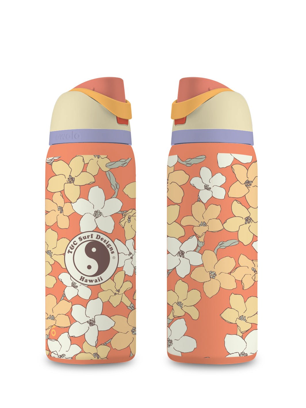 T&C Surf 32 oz Puakenikeni Branch Owala - T&C Surf Designs
