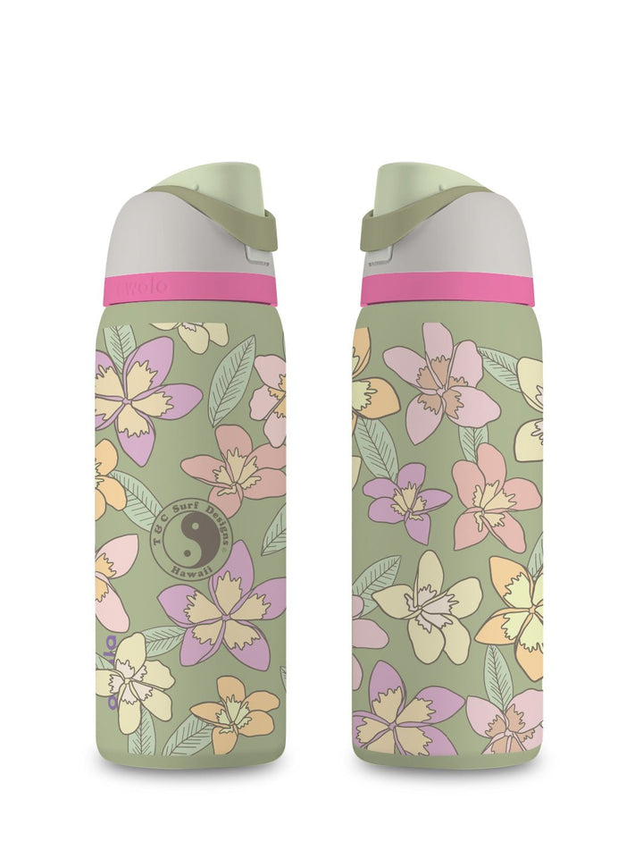 T&C Surf Designs T&C Surf 32 oz Plumeria Owala, Neo Sage