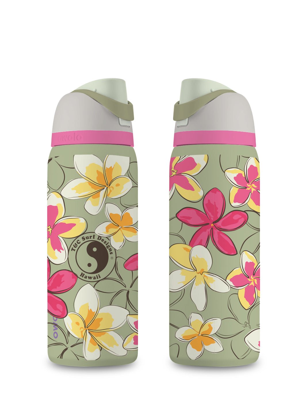 T&C Surf Designs T&C Surf 32 oz Pua Melia Owala, Neo Sage