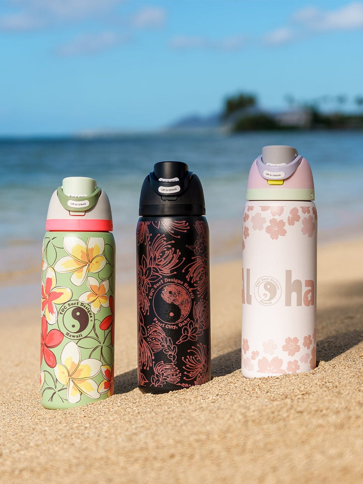 T&C Surf Designs T&C Surf 32 oz Ohia Outline Owala,