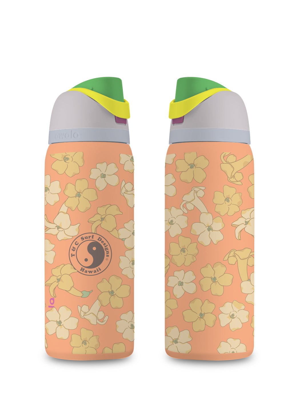 T&C Surf Designs T&C Surf 32 oz Puakenikeni Owala, Peachy Keen