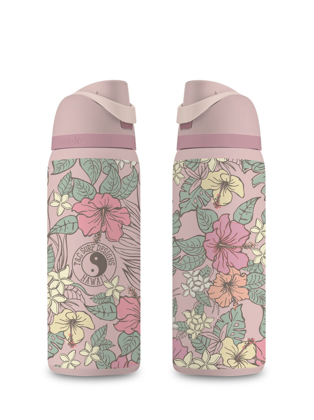 T&C Surf Designs T&C Surf 32 oz Pua Ting Owala, Rose Quartz