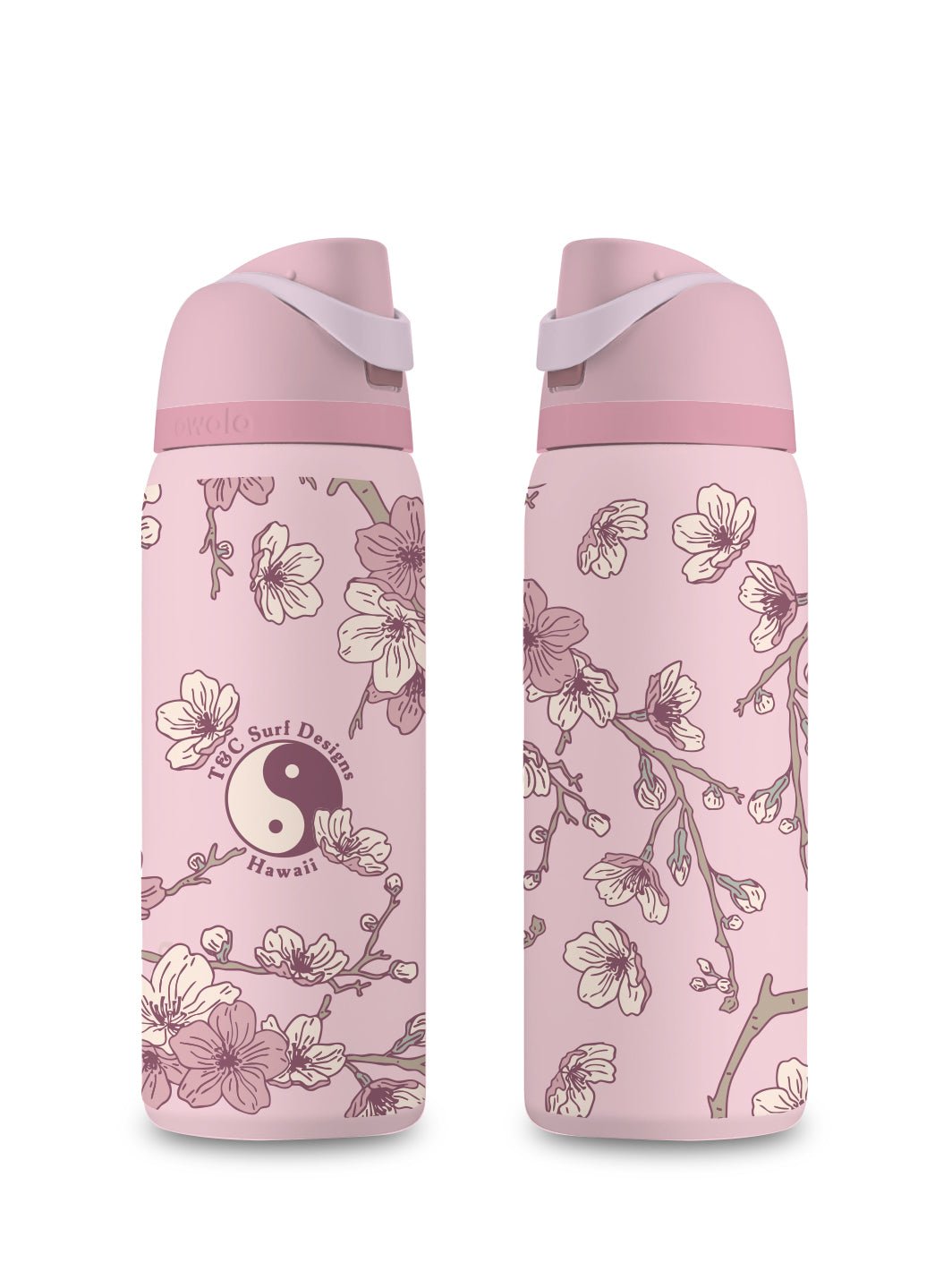 T&C Surf Designs T&C Surf 32 oz Sakura Branch Owala, Rose Quartz