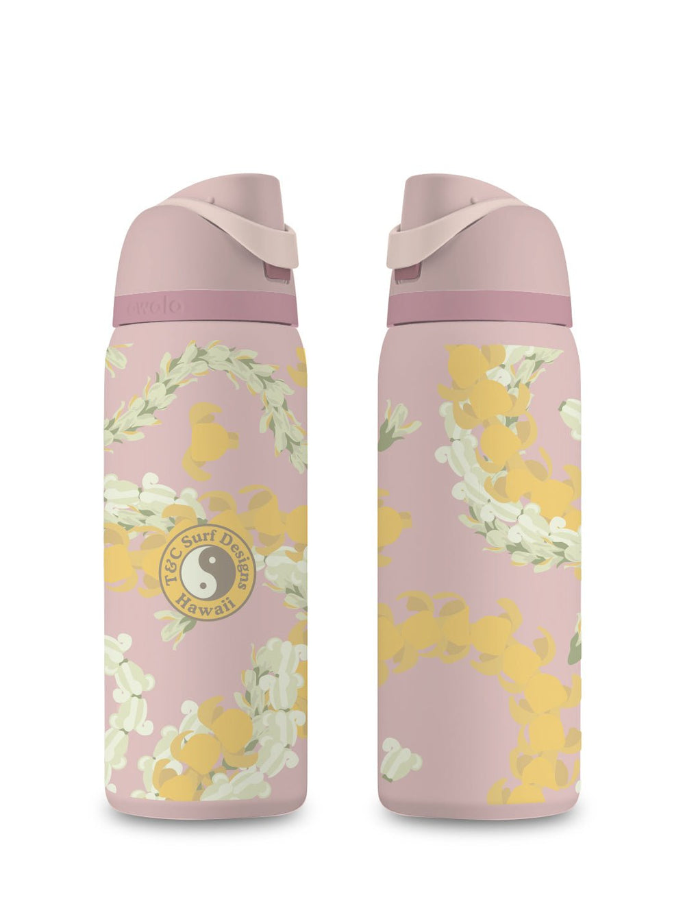 T&C Surf Designs T&C Surf 32 oz Triple P Owala, Rose Quartz