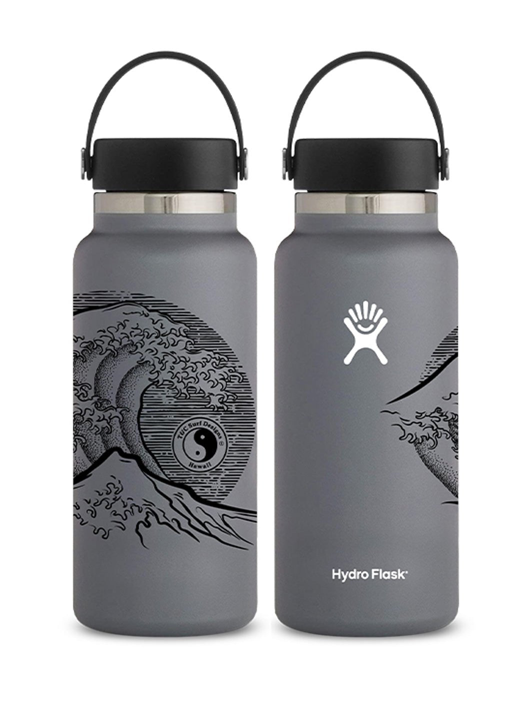 T&C Surf 32 oz Stoked Hokusai Hydro Flask - T&C Surf Designs
