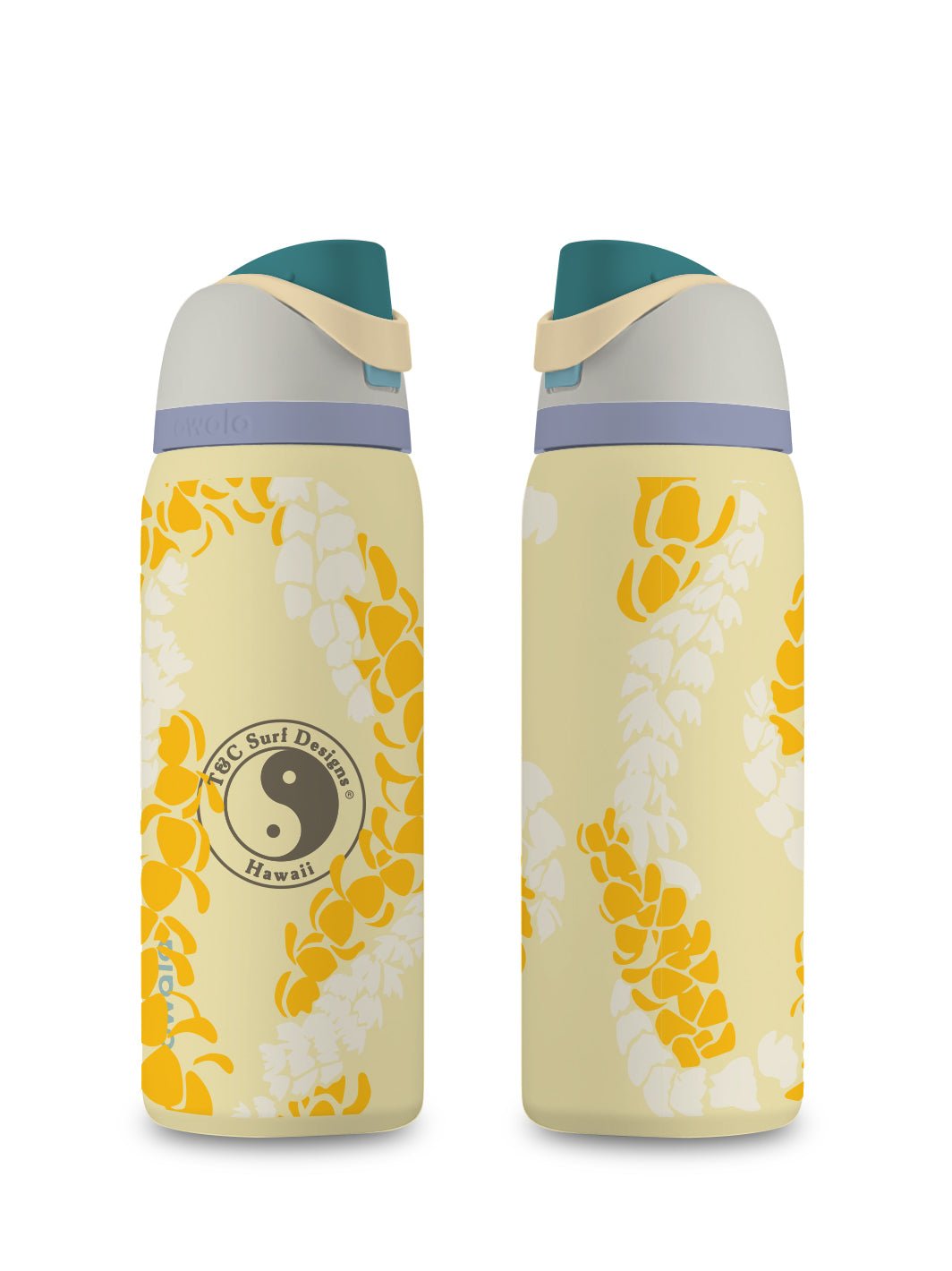 T&C Surf Designs T&C Surf 32 oz Lei'd Back Owala, Sunny Daze