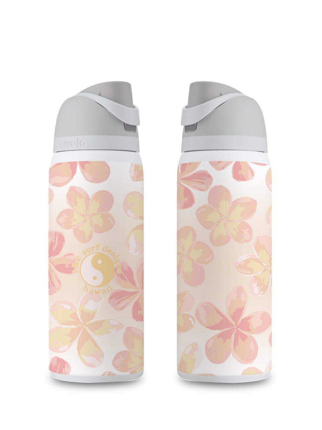 T&C Surf 32 oz Watercolor Pua Melia Owala - T&C Surf Designs