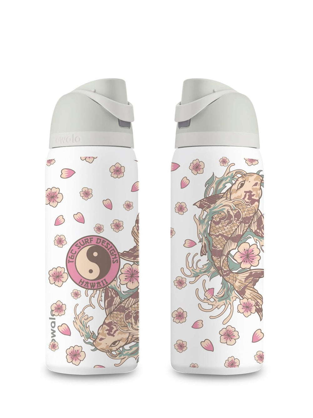 T&C Surf 32 oz Koi Waves Owala - T&C Surf Designs