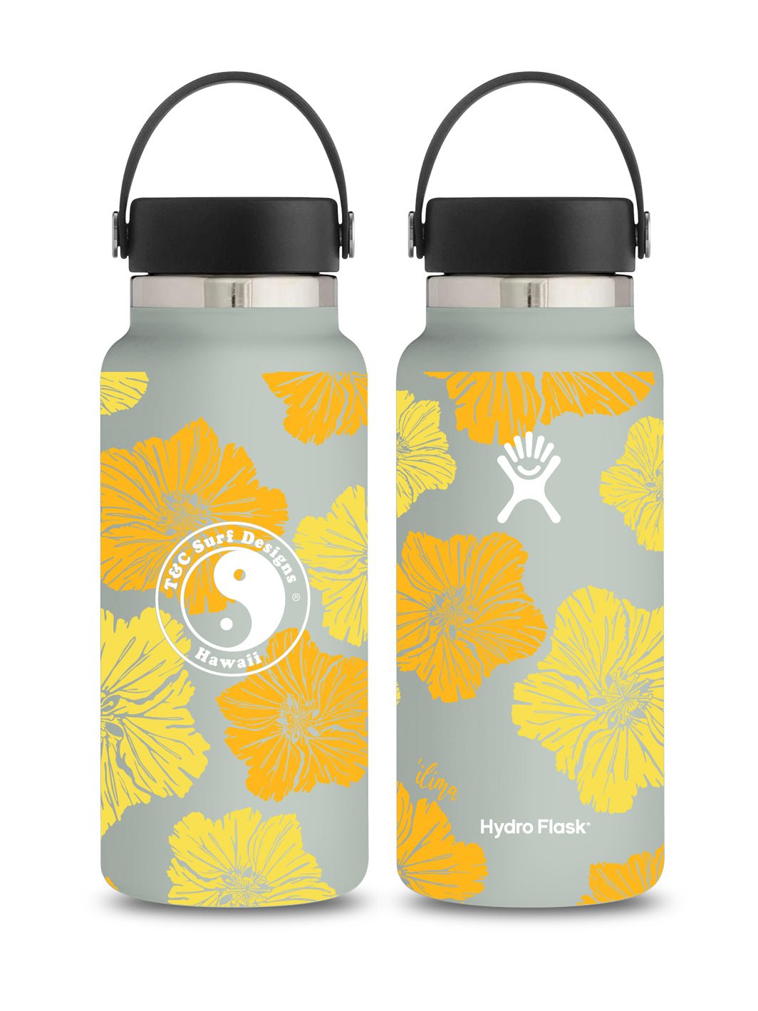 T&C Surf Designs T&C Surf 32 oz Ilima Block Hydro Flask, Agave