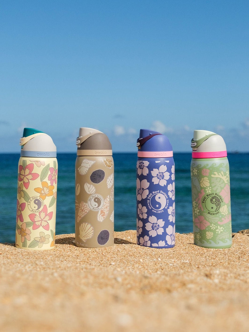 T&C Surf Designs T&C Surf 32 oz Plumeria Owala,