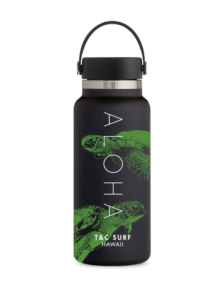 T&C Surf Designs T&C Surf 32 oz Honululu Hydro Flask Bottle, Black