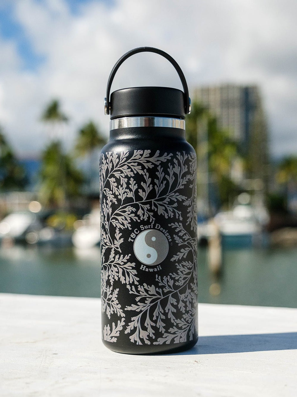 T&C Surf Designs T&C Surf 32 oz Pala'a Fern Hydro Flask,