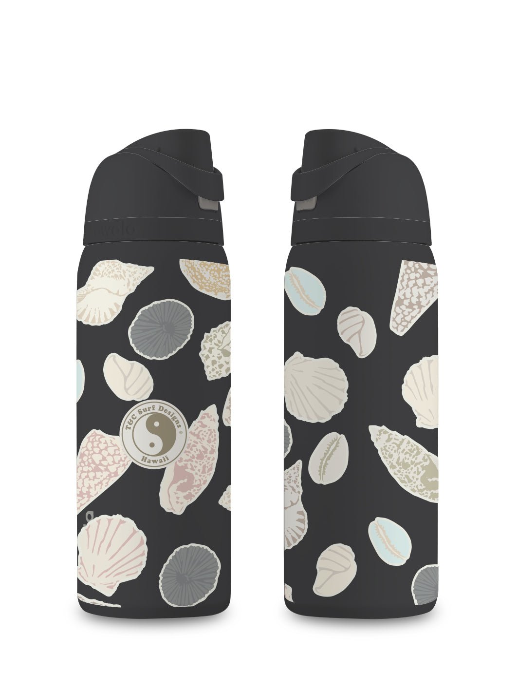 T&C Surf Designs T&C Surf 32 oz Shell Mix Owala, Black