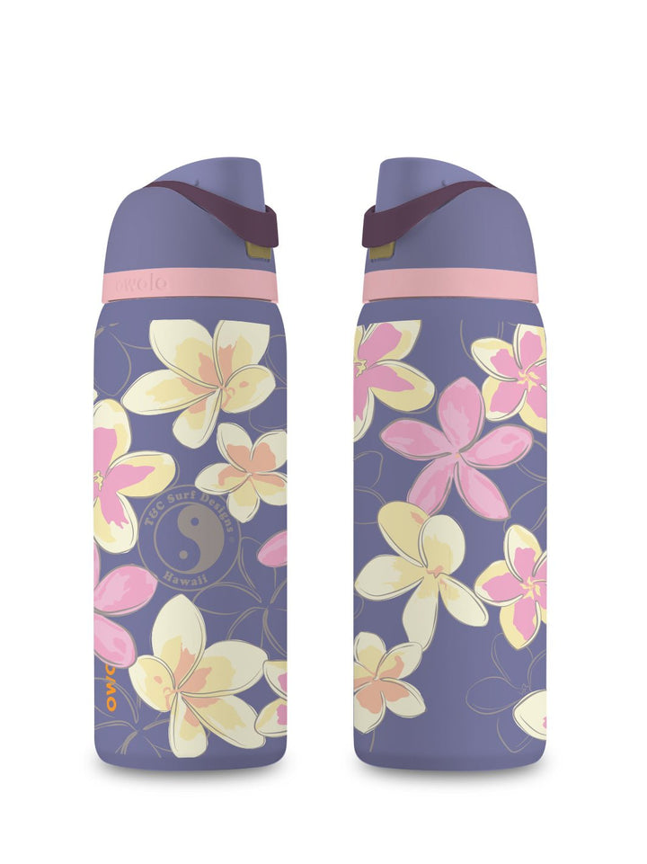 T&C Surf Designs T&C Surf 32 oz Pua Melia Owala, Blue Jay