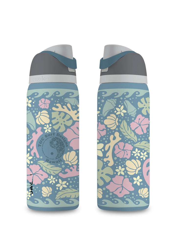T&C Surf Designs T&C Surf 32 oz Ocean Is Life Owala, Blue Oasis