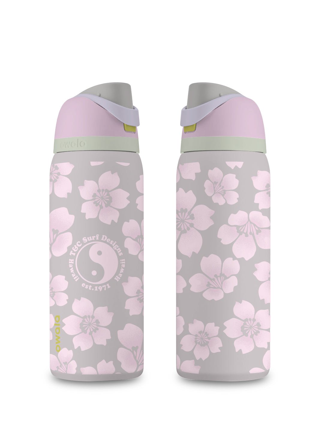 T&C Surf Designs T&C Surf 32 oz Throwback Sakura Owala, Candy Coated