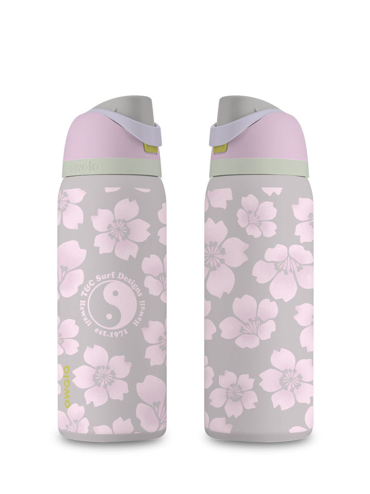 T&C Surf Designs T&C Surf 32 oz Throwback Sakura Owala, Candy Coated