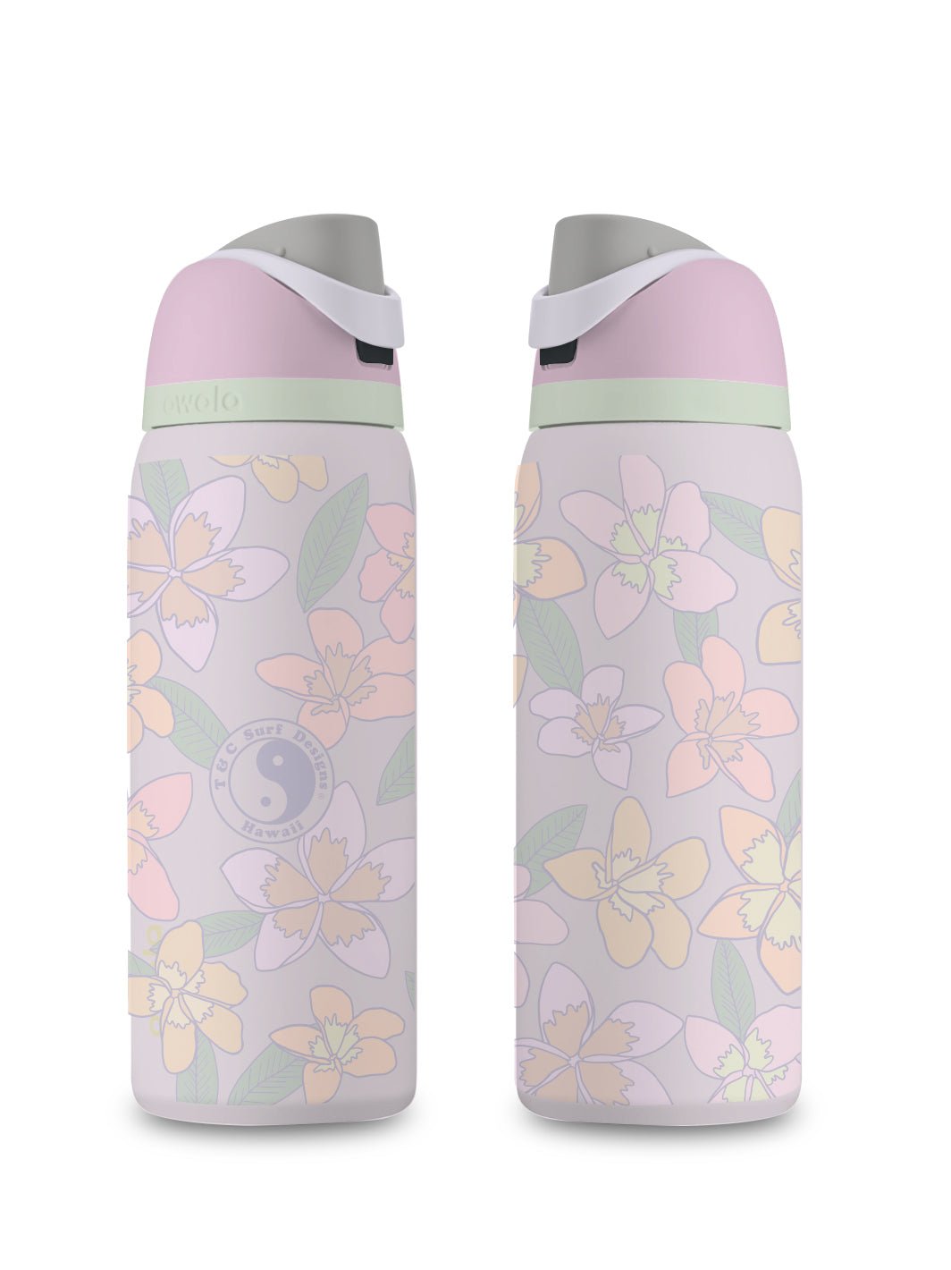 T&C Surf 32 oz Plumeria Owala - T&C Surf Designs
