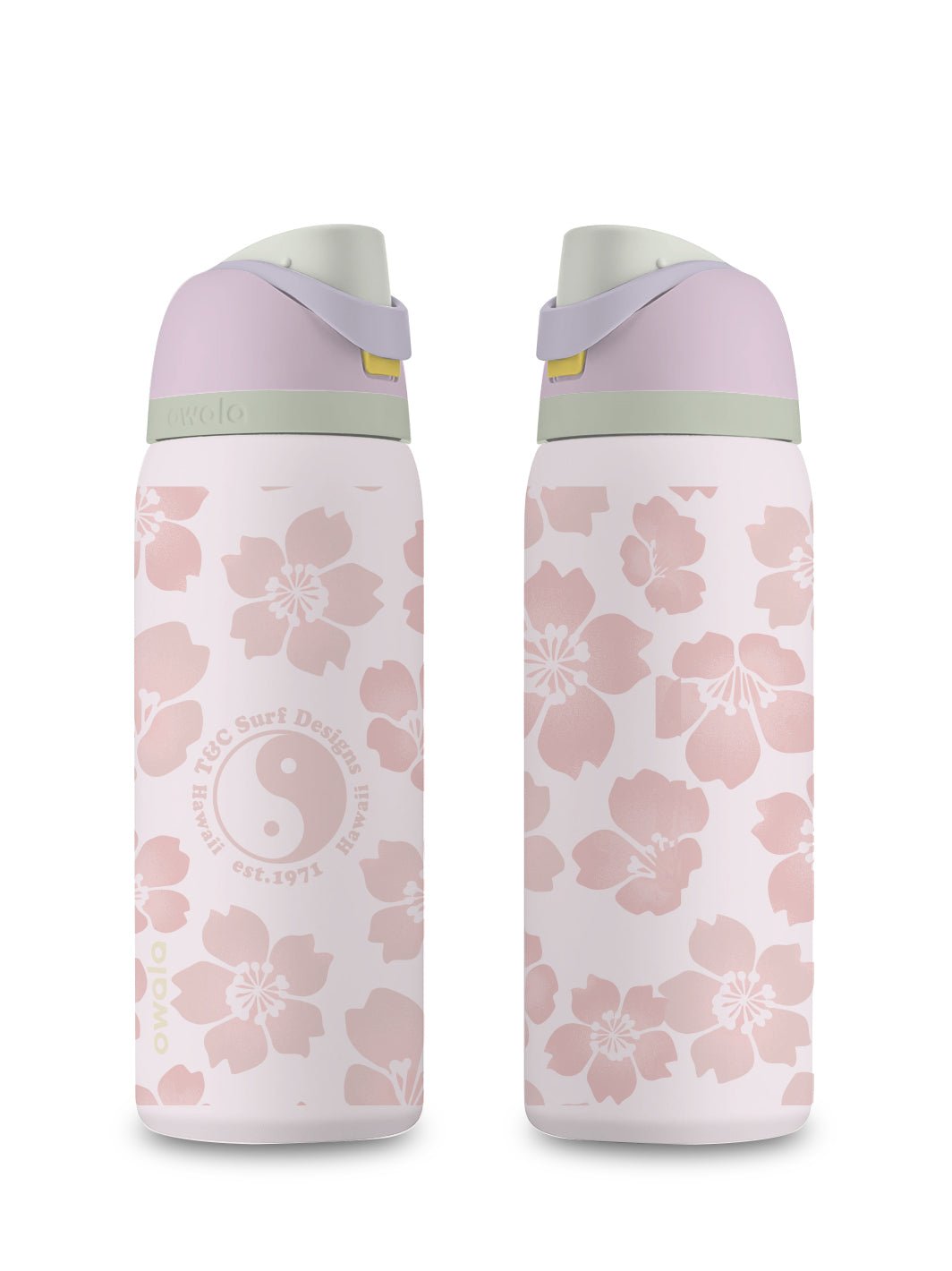 T&C Surf Designs T&C Surf 32 oz Throwback Sakura Owala, Candy Coated