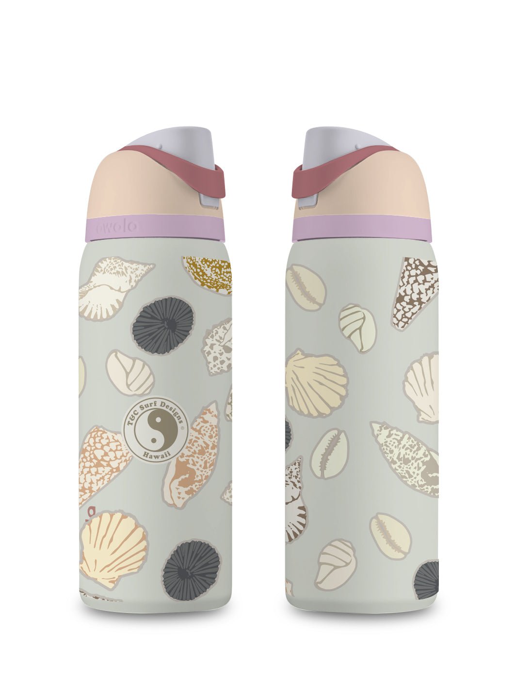 T&C Surf Designs T&C Surf 32 oz Shell Mix Owala, Coastal Mist