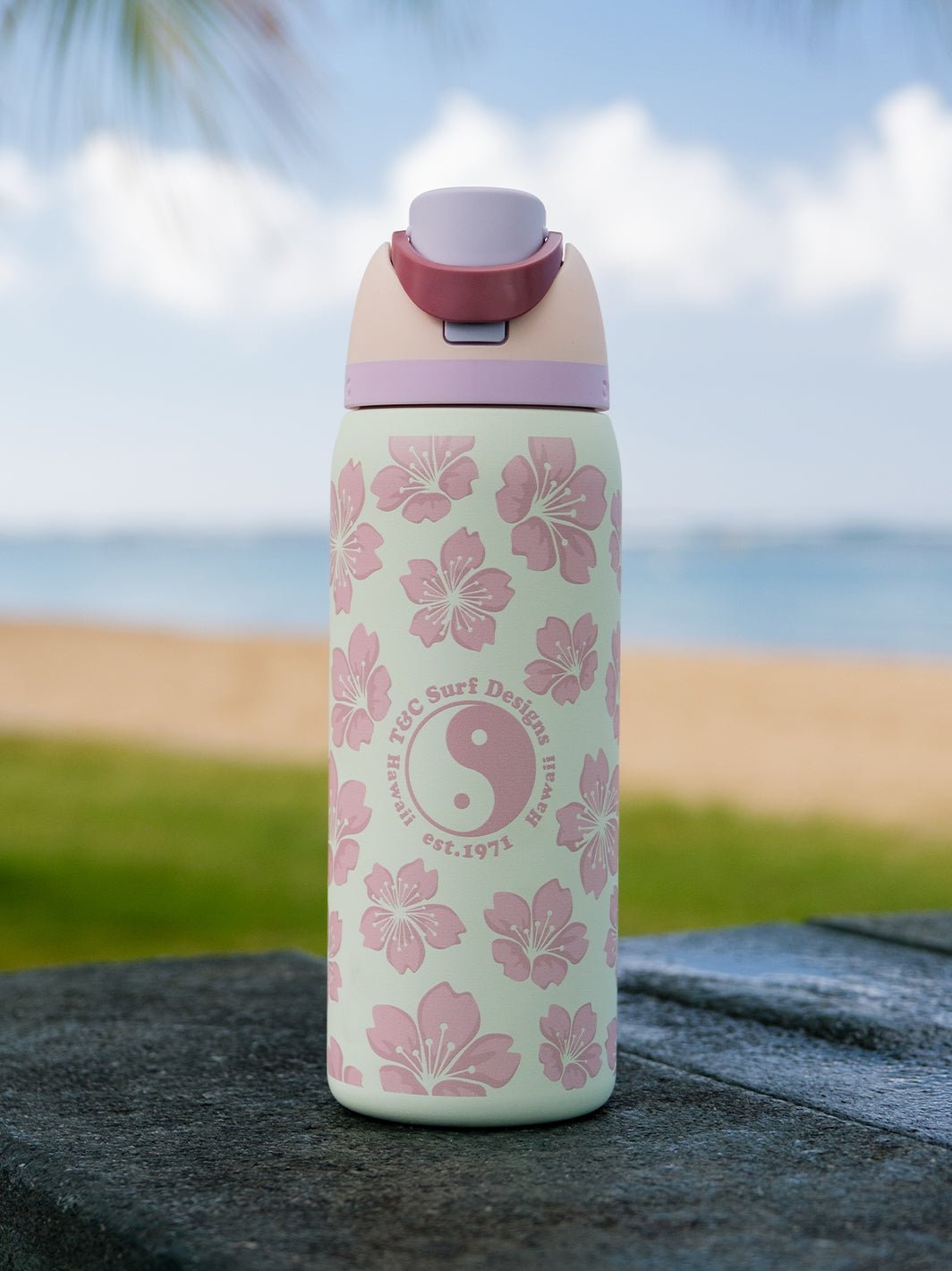 T&C Surf Designs T&C Surf 32 oz Triple Sakura Owala,