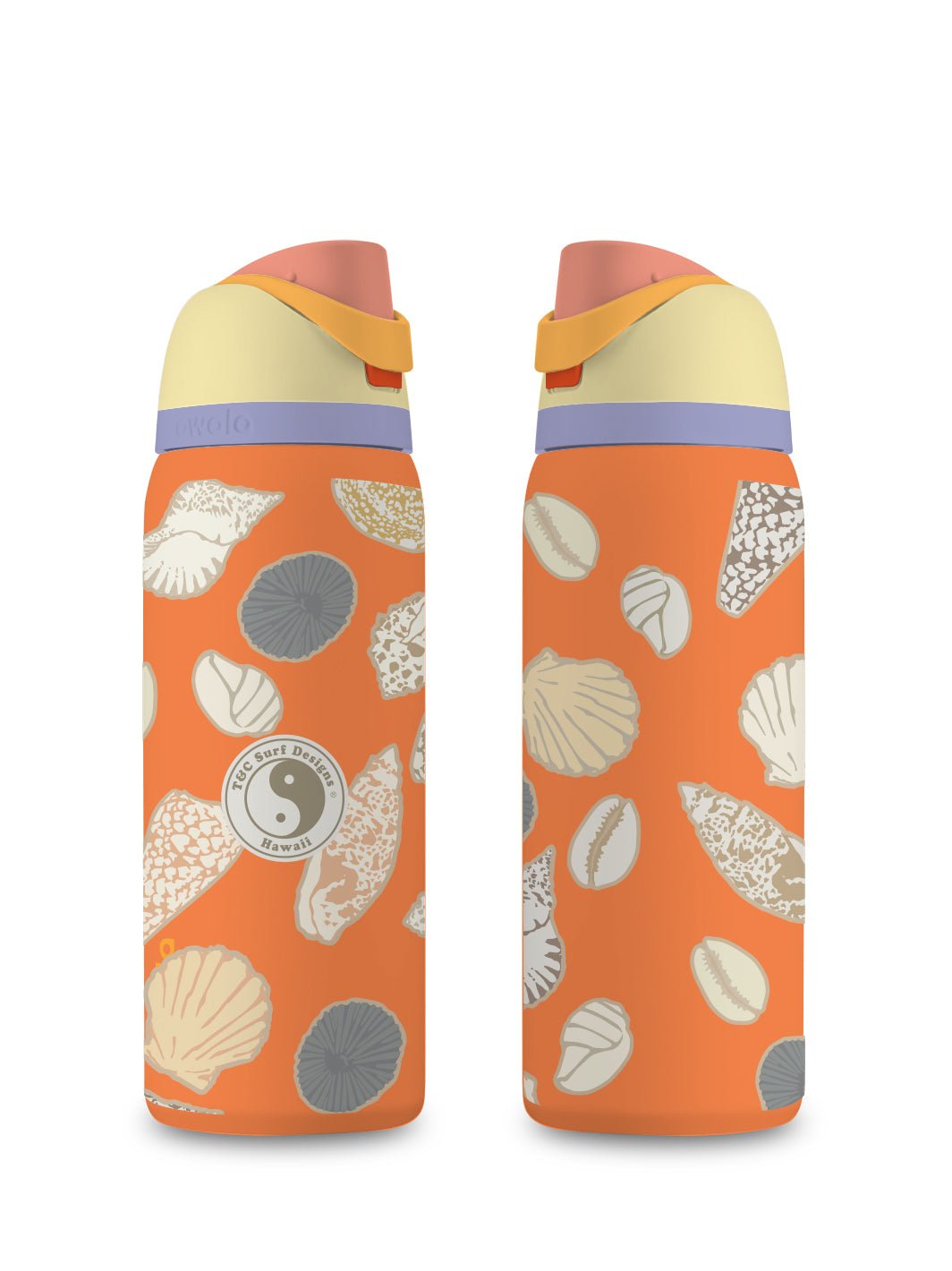 T&C Surf Designs T&C Surf 32 oz Shell Mix Owala, Lemon Meringue