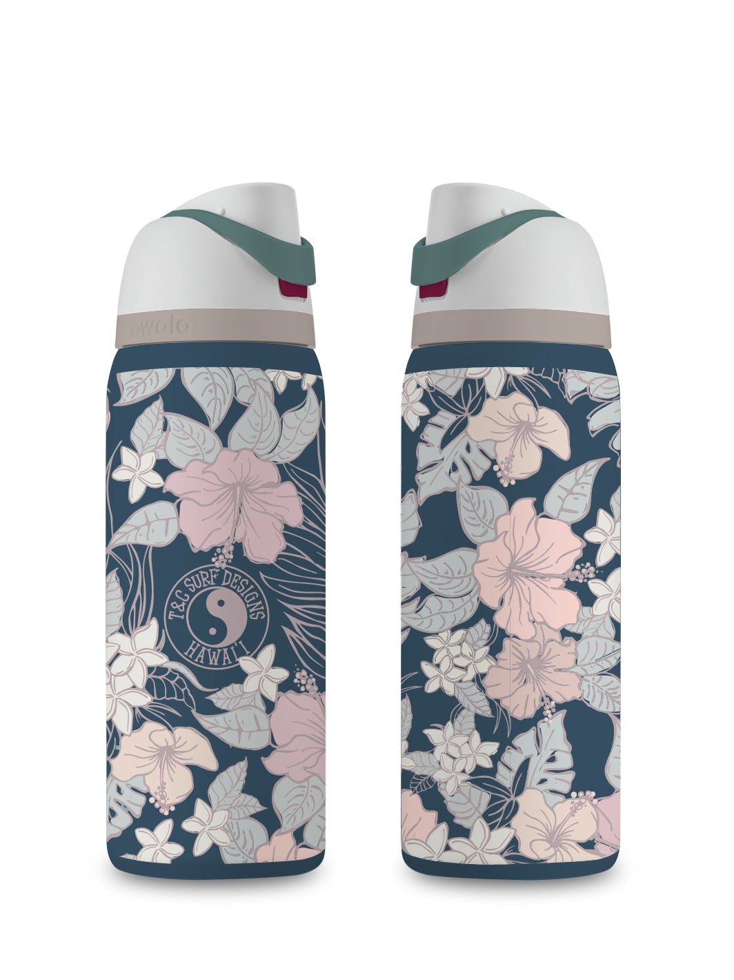 T&C Surf Designs T&C Surf 32 oz Pua Ting Owala, Navy Nights