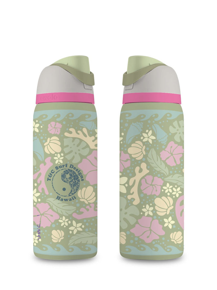 T&C Surf Designs T&C Surf 32 oz Ocean Is Life Owala, Neo Sage