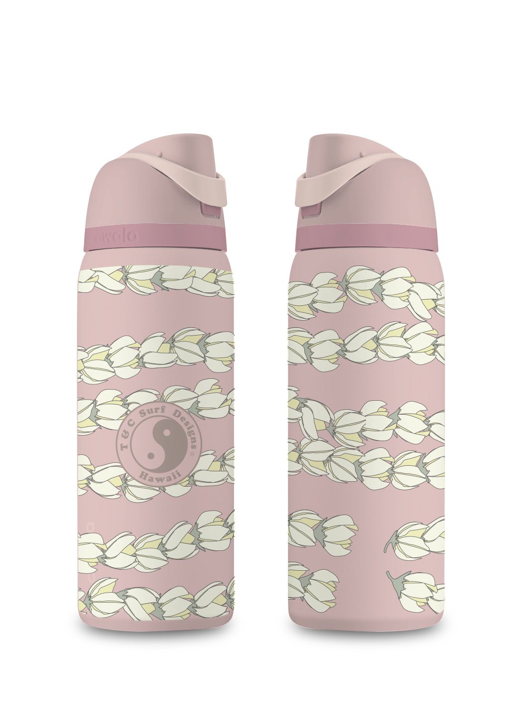 T&C Surf 32 oz Pikake Pearl Owala - T&C Surf Designs