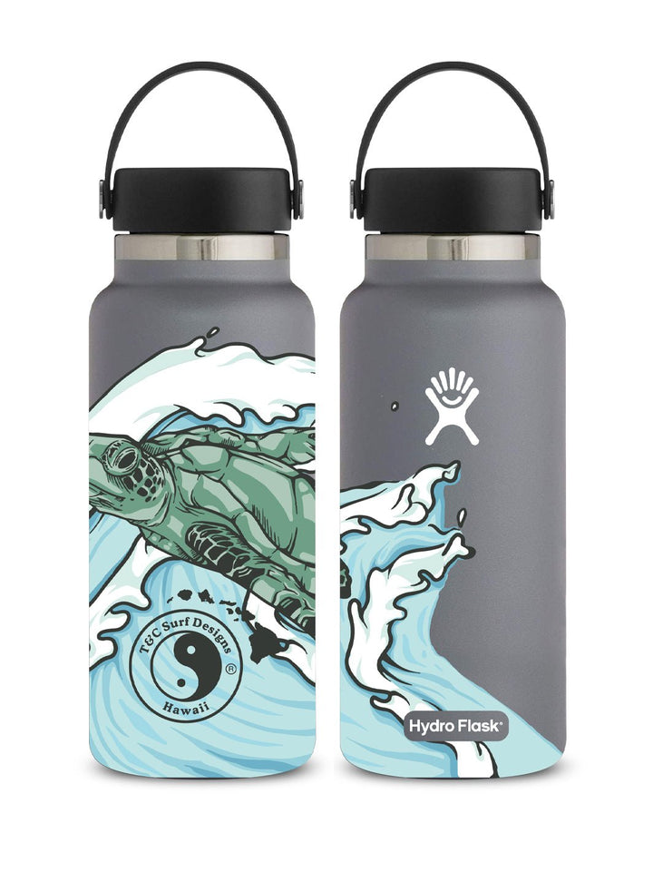 T&C Surf Designs T&C Surf 32 oz Mālama Honu Hydro Flask, Stone