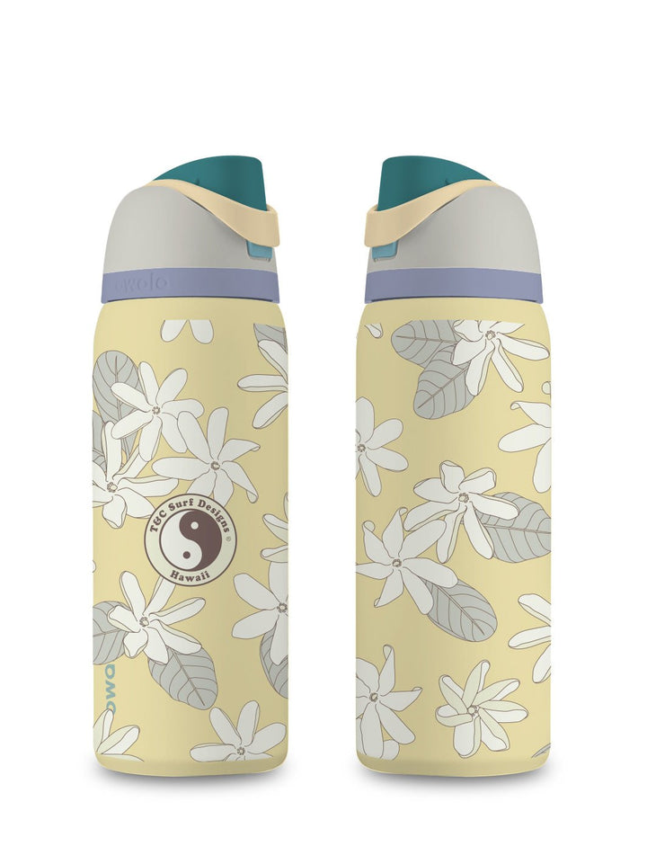 T&C Surf Designs T&C Surf 32 oz Tiare Cluster Owala, Sunny Daze