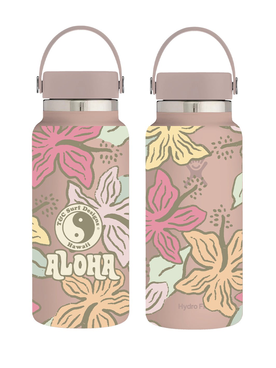 T&C Surf Designs T&C Surf 32 oz Summer Hydro Flask, Trillium