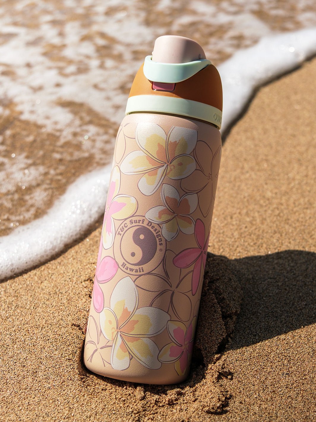 T&C Surf 32 oz Pua Melia Owala - T&C Surf Designs