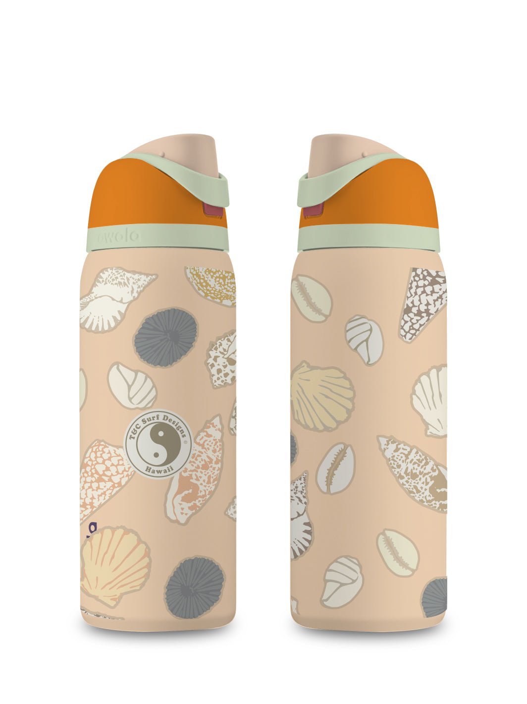 T&C Surf Designs T&C Surf 32 oz Shell Mix Owala, Water In The Desert
