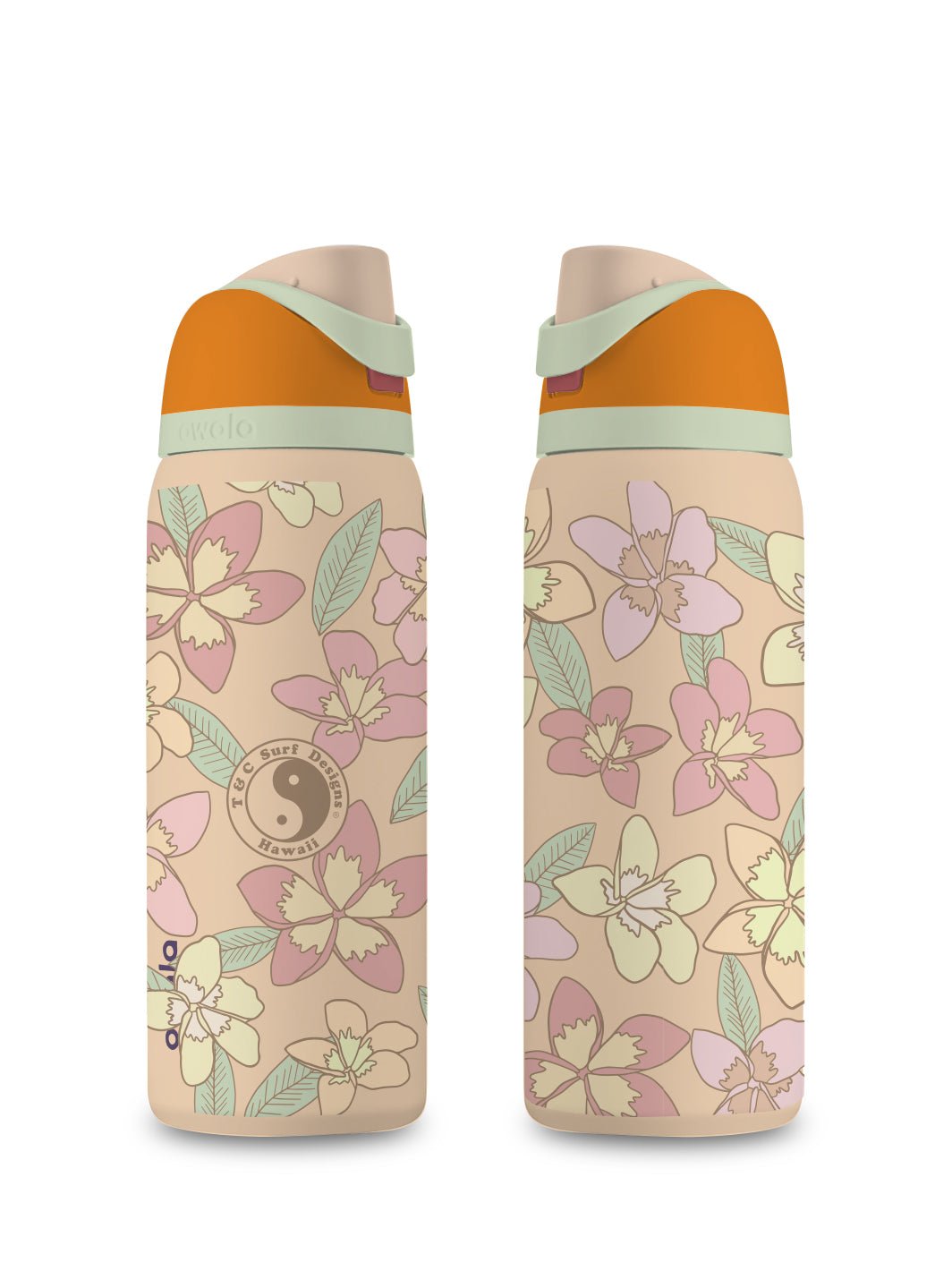 T&C Surf 32 oz Plumeria Owala - T&C Surf Designs