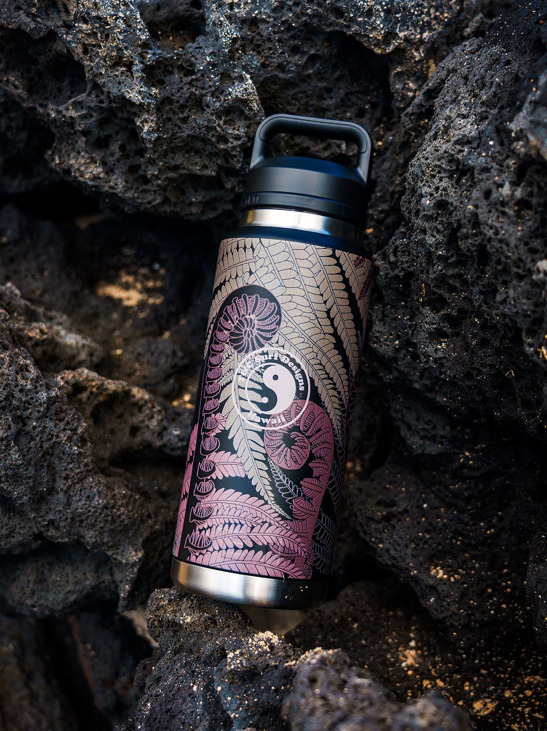 T&C Surf 36 oz Fern Camo Rambler Yeti Bottle with Chug Cap