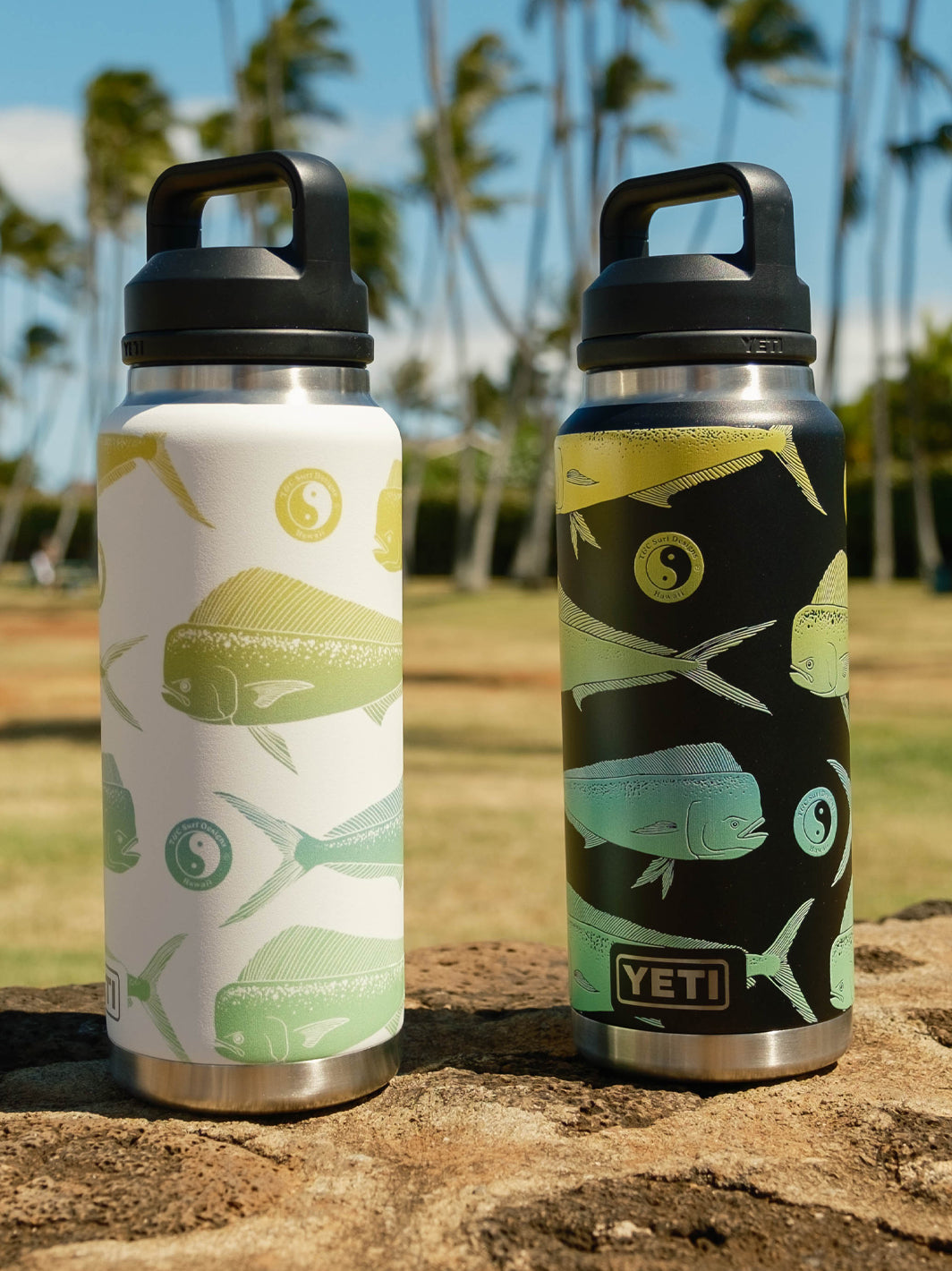 T&C Surf 36 oz Honu Sketch Rambler Yeti Bottle with Chug Cap – T&C Surf  Designs
